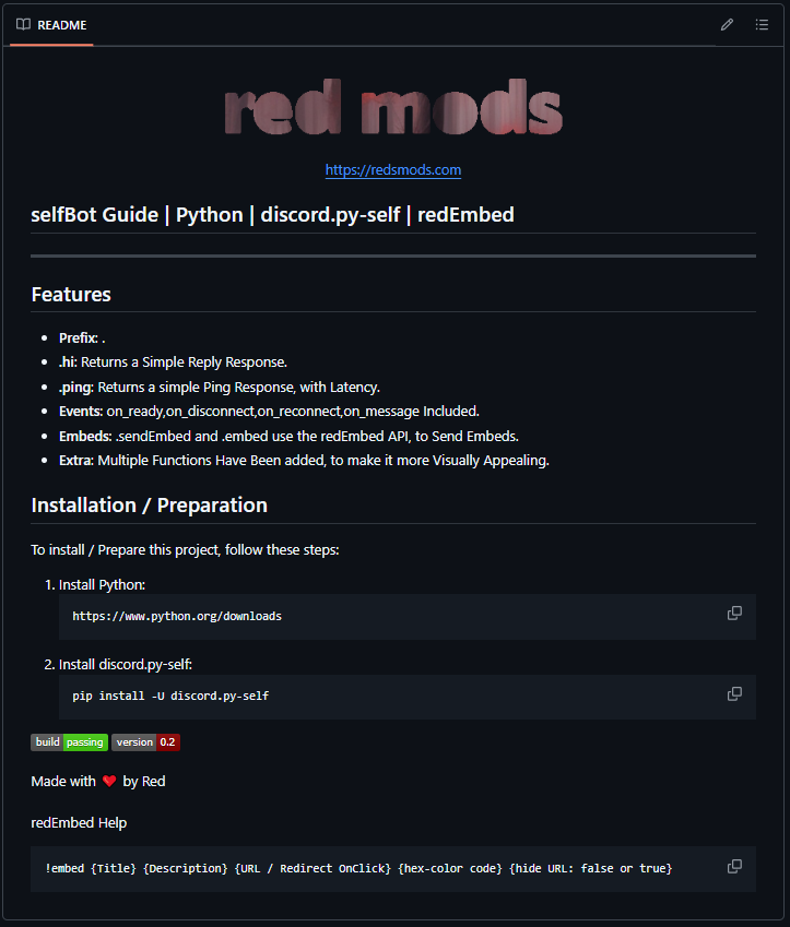 Software documentationscreenshot